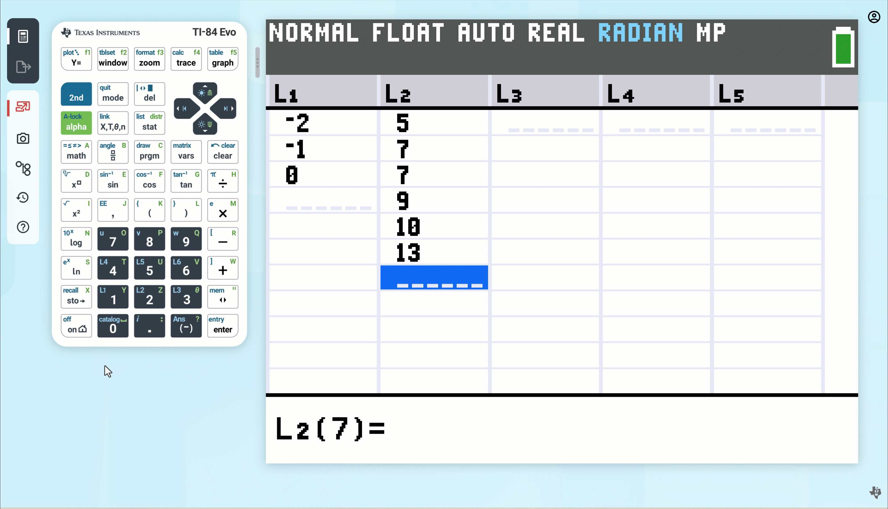 List Math