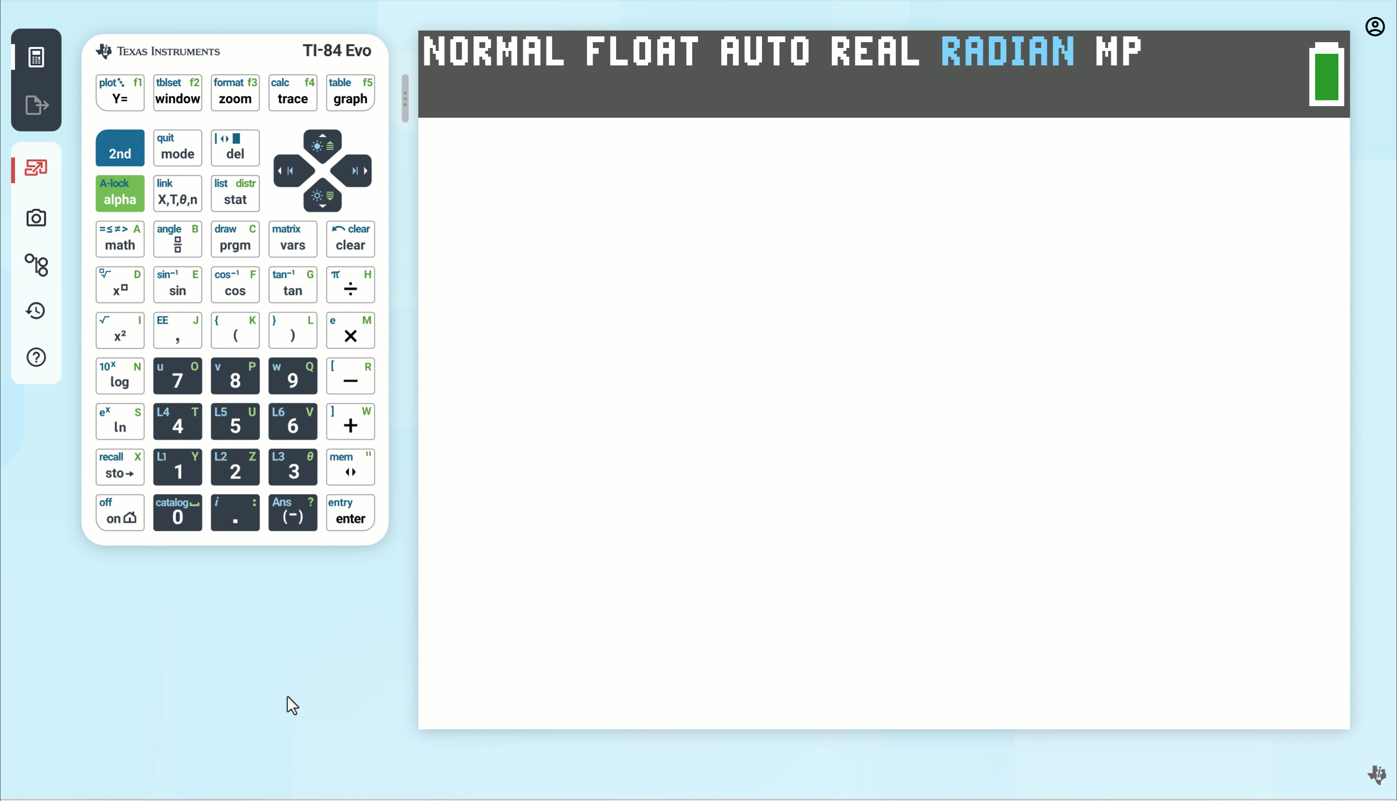 Setting up the formatting options for the graph space